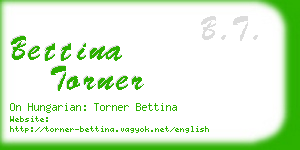 bettina torner business card